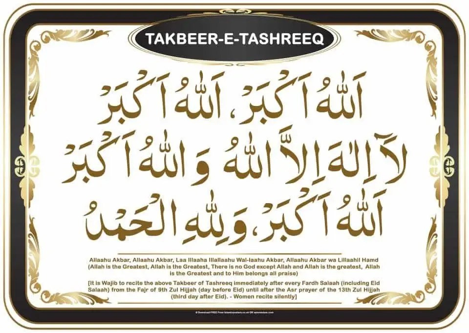 Meaning and Significance of Takbir al-Tashreeq