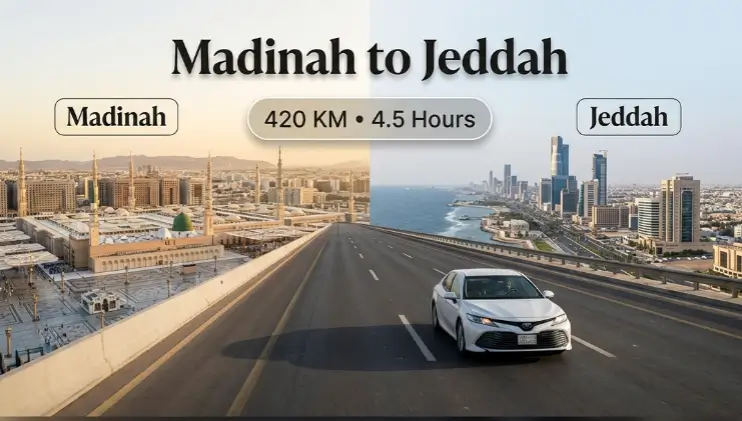 Jeddah to madinah private taxi