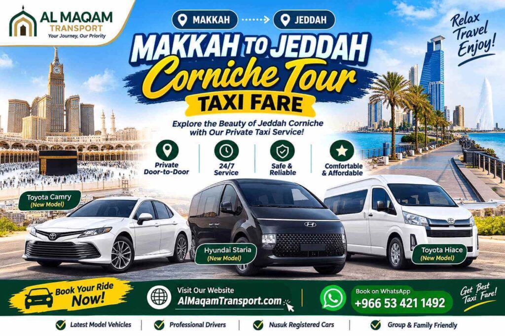 How Much Is a Makkah to Jeddah Corniche Taxi Tour?