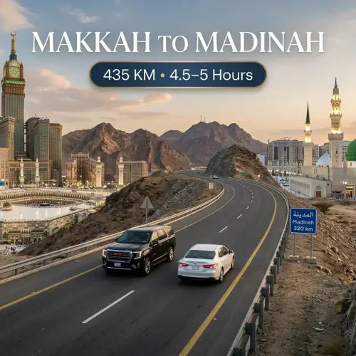 Makkah to Madinah Taxi at a Glance